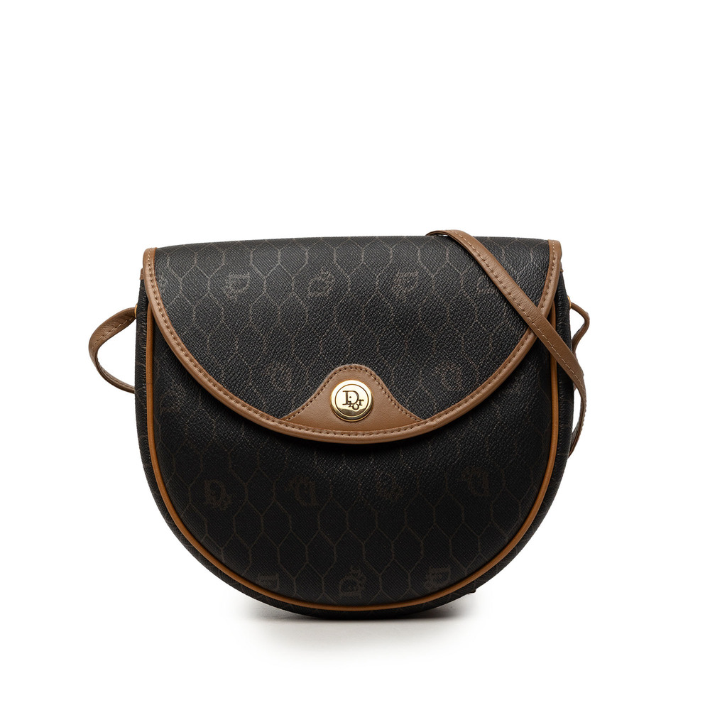 Pre-Loved Dior Honeycomb Coated Canvas Crossbody